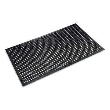 Crown Safewalk-light Drainage Safety Mat, Rubber, 36 X 60, Black freeshipping - TVN Wholesale